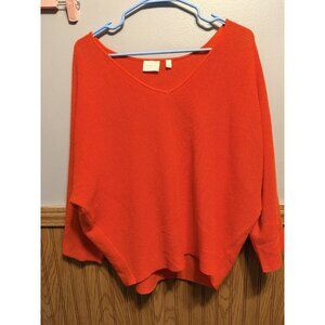 Cyrus Red Textured Pull Over Sweater Women’s Size Large